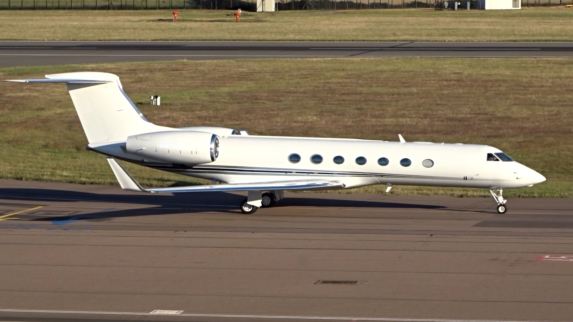 Private jet at a European airport